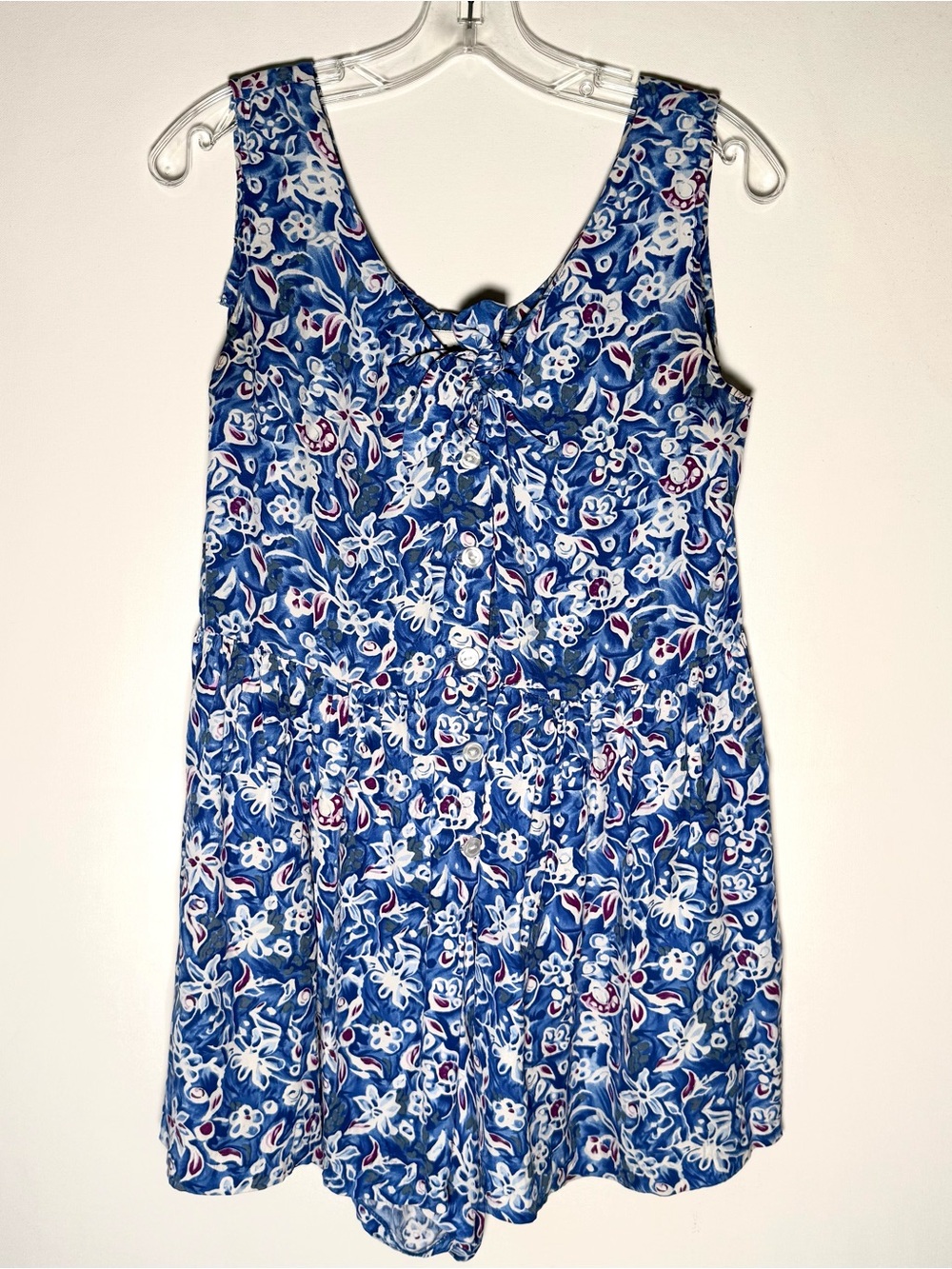 Vintage 90s Rampage Sleeveless Button-Down Romper
